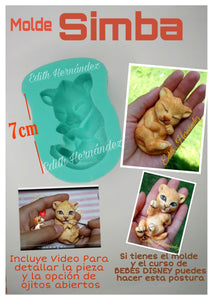 Baby Simba's Silicone Mold by Edith Hernández