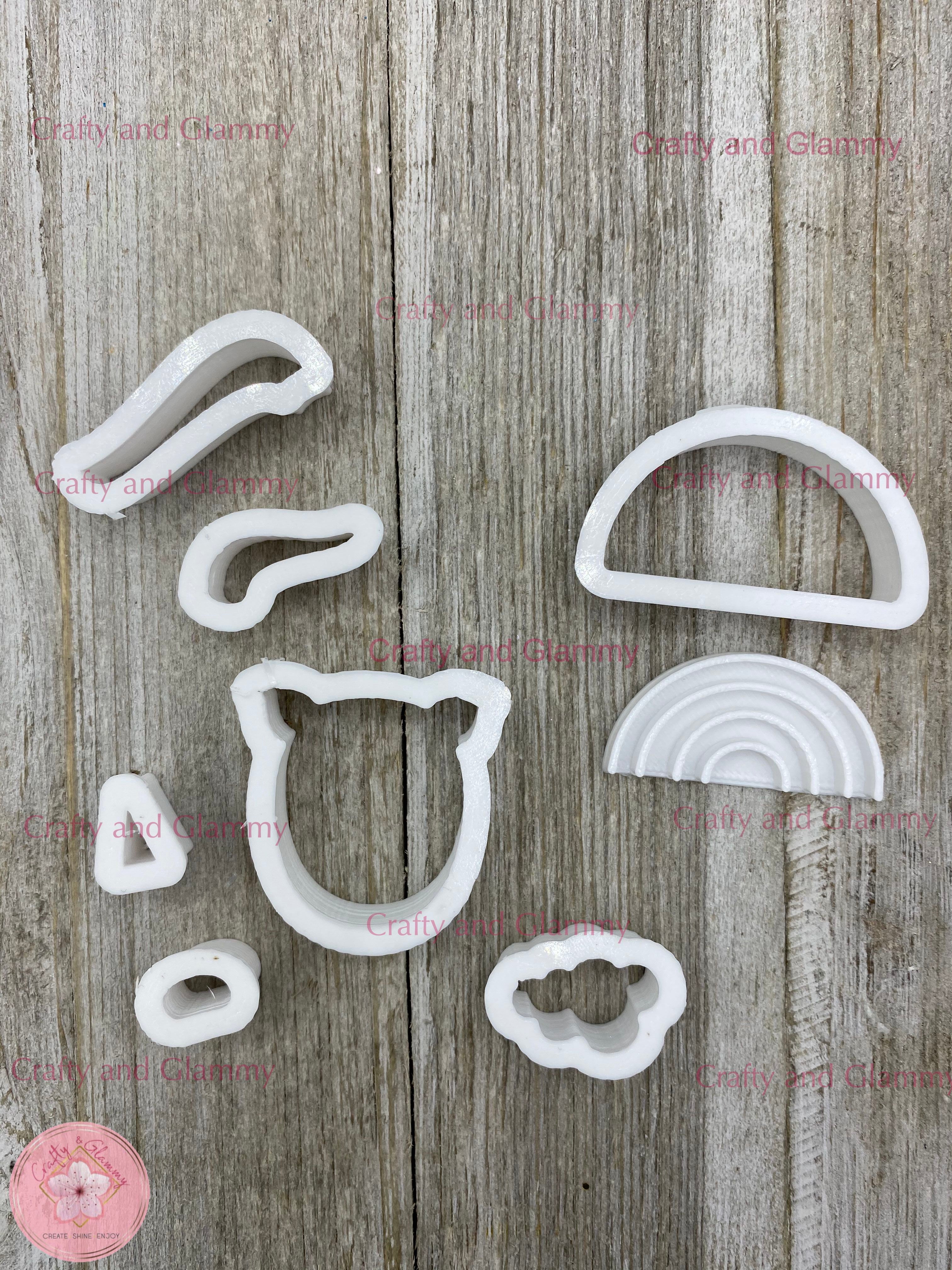 clay, hair bow decorations in clay, hair bow, cold porcelain, polymer clay, cookie cutters, clay cutters, figurines, figuritas, porcelana fria, porcelanicron